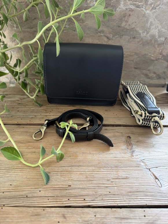 O my bag Audrey Mini Black Classic Leather