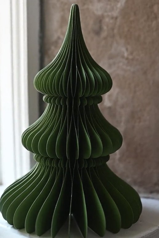 Bungalow pappgran Noble H30cm forest