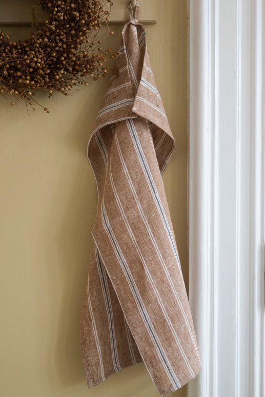 Linen althea Kitchen Towel brown