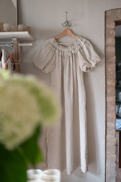 Milli linneklänning BEIGE