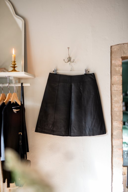 SELECTED FEMME LEATHER SKIRT